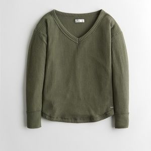 Olive Waffle Easy Tee